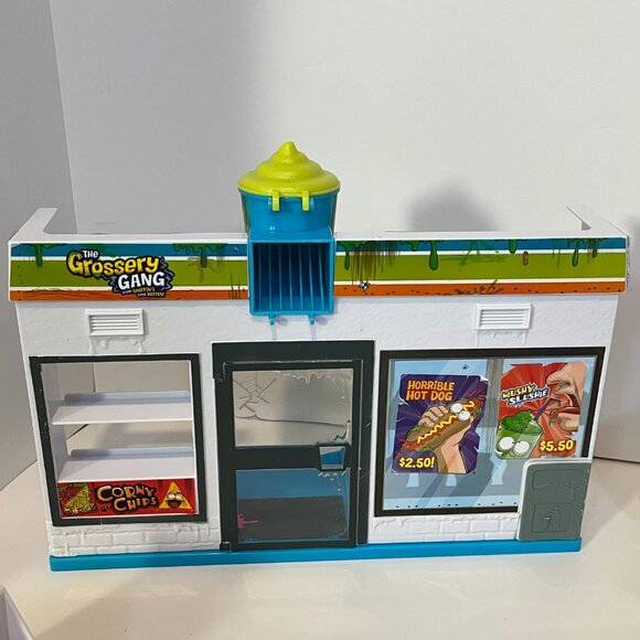 The Grossery Gang Muck Chuck Garbage Truck + Yucky Mart W Checkout Playset - Picture 13 of 15